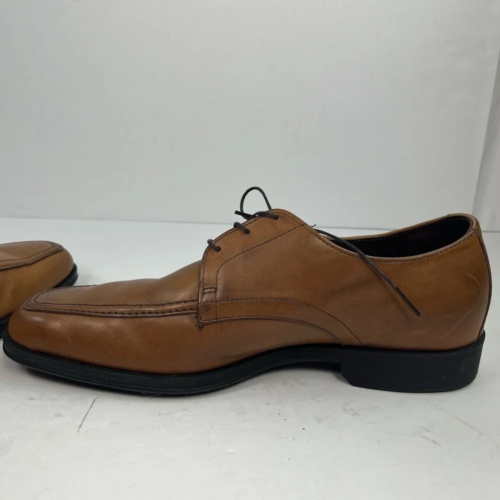 Allen Edmonds Tribeca Brown Leather Moc Toe Oxford Dress Shoes Men's Size 8D